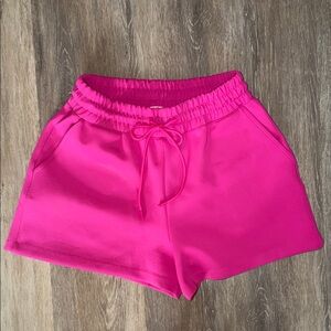 Good American Women's Pink Scuba Shorts